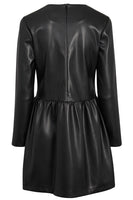 Thumbnail for Black Vegan Leather Kirsty Dress