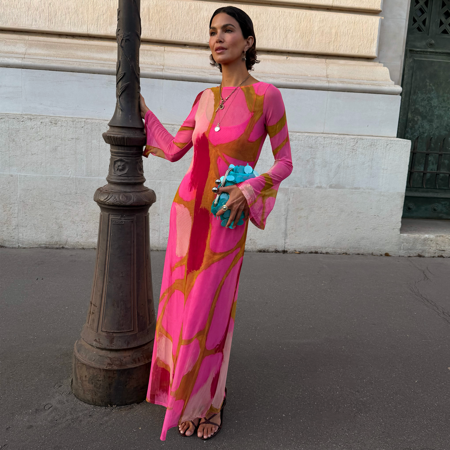 olive green and pink dress & Abstract Aria wo 9/15/24-9/21/24