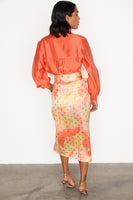 Thumbnail for Apricot Jaspre Wrap Skirt