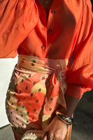 Thumbnail for Apricot Jaspre Wrap Skirt
