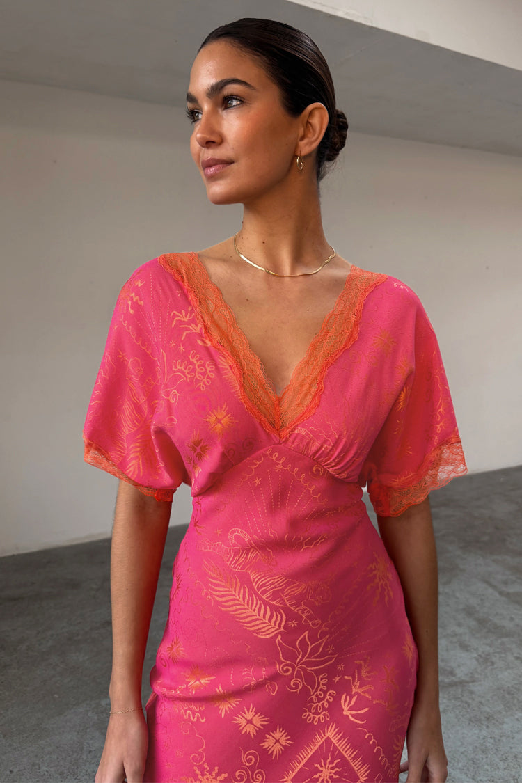 Pink Safari Thea Maxi Dress Petite