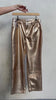 video of Gold Vegan Leather Trouser