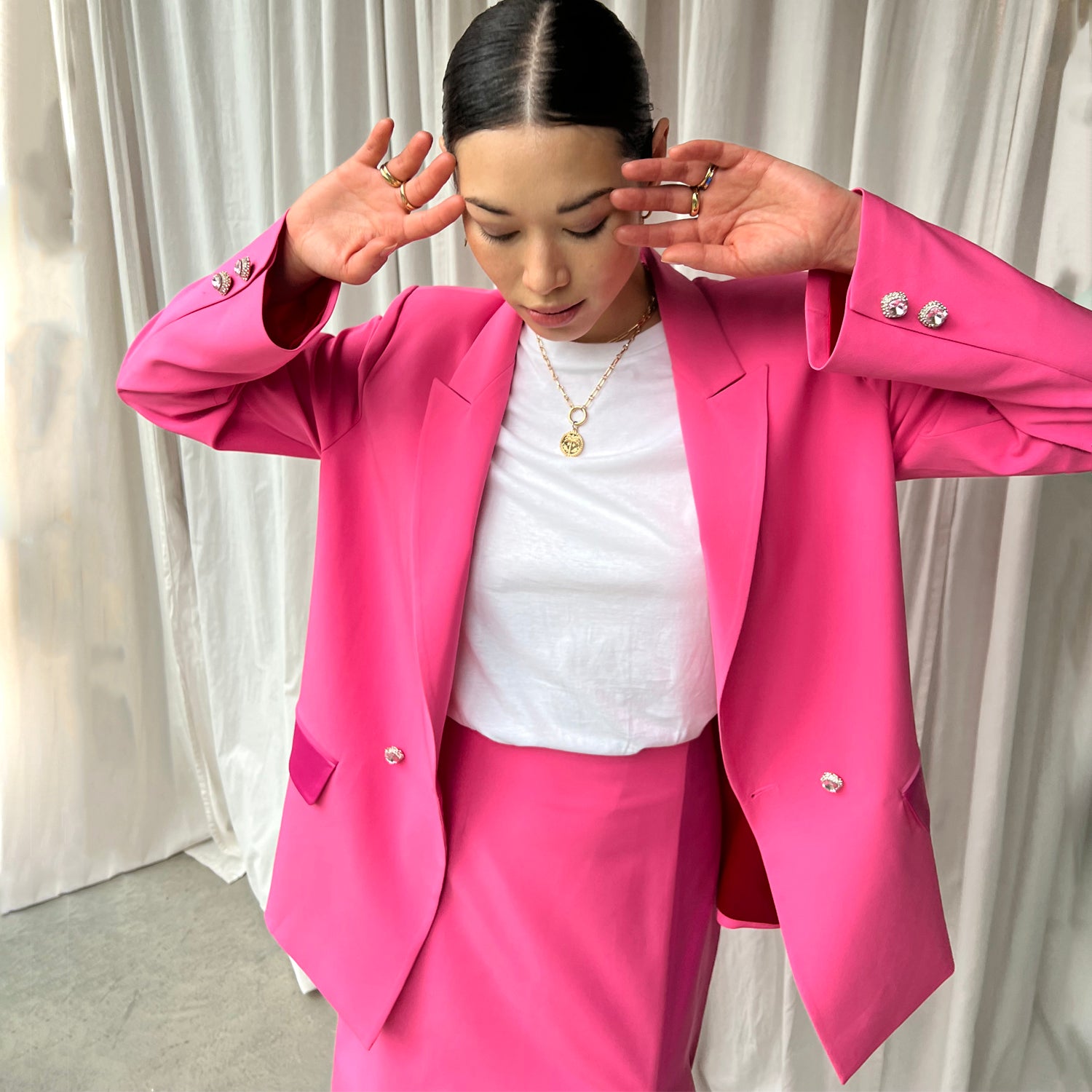 Pink 54 Blazer – Never Fully Dressed
