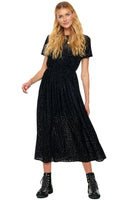 Thumbnail for Model wearing Black Animal Devoree Dress standing facing the camera
