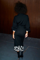 Thumbnail for Model wearing Black Virgo Jaspre Skirt