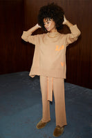 Thumbnail for Camel Dana Trousers With Orange Trim