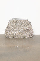 Thumbnail for Silver Sequin Clutch Bag