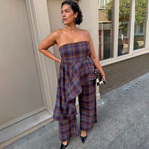 Check Eve A-Symmetric Bandeau Top