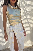 Thumbnail for Gold Snake Jaspre Wrap Skirt