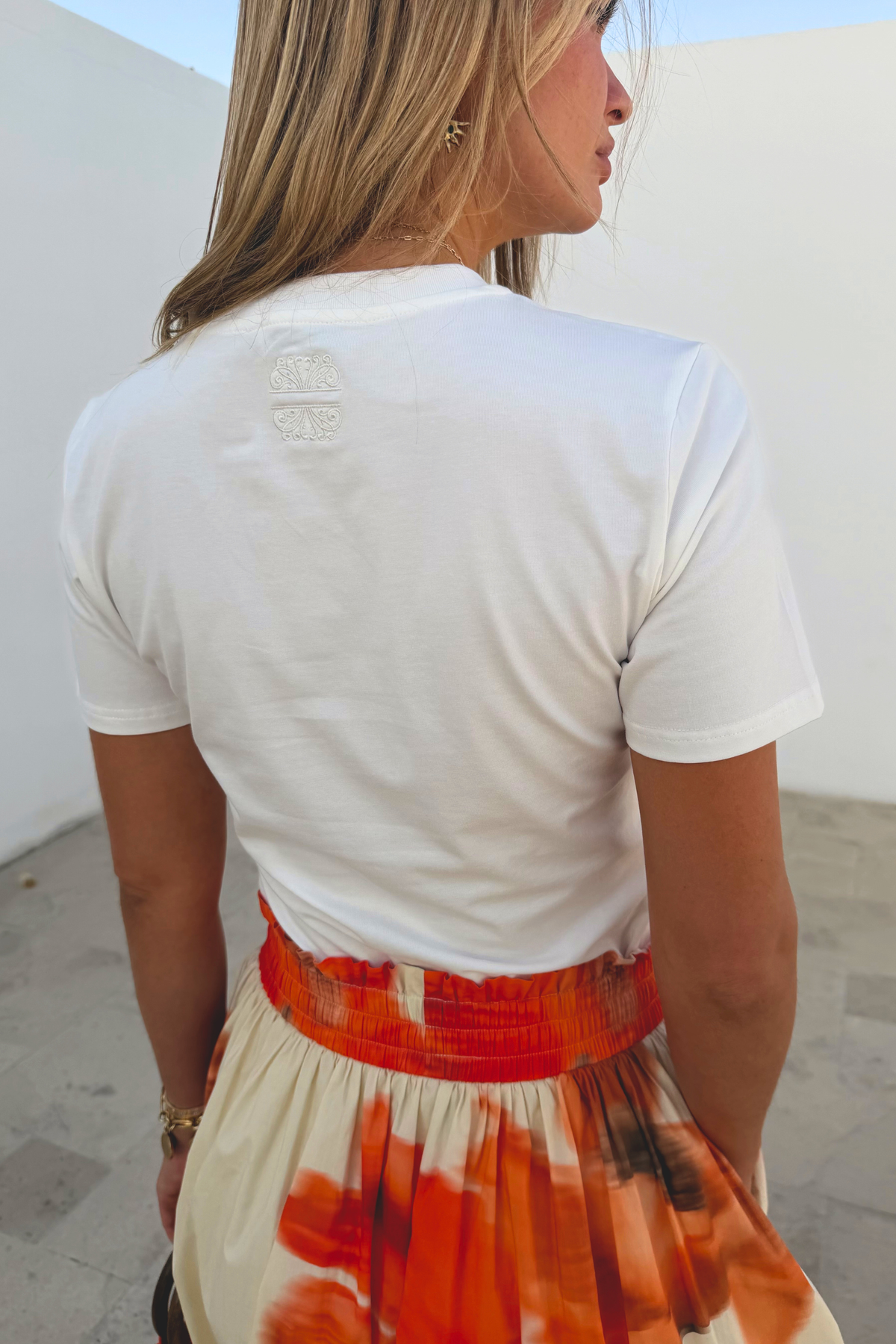 Blurred Floral Slim T-Shirt