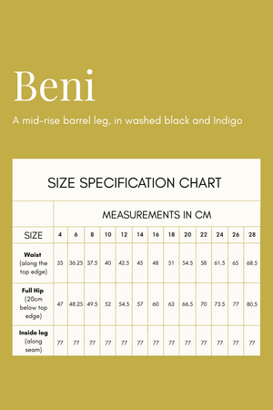 Black Beni Barrel Jeans