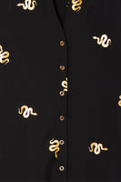 Thumbnail for Black Gold Snake Miley Shirt