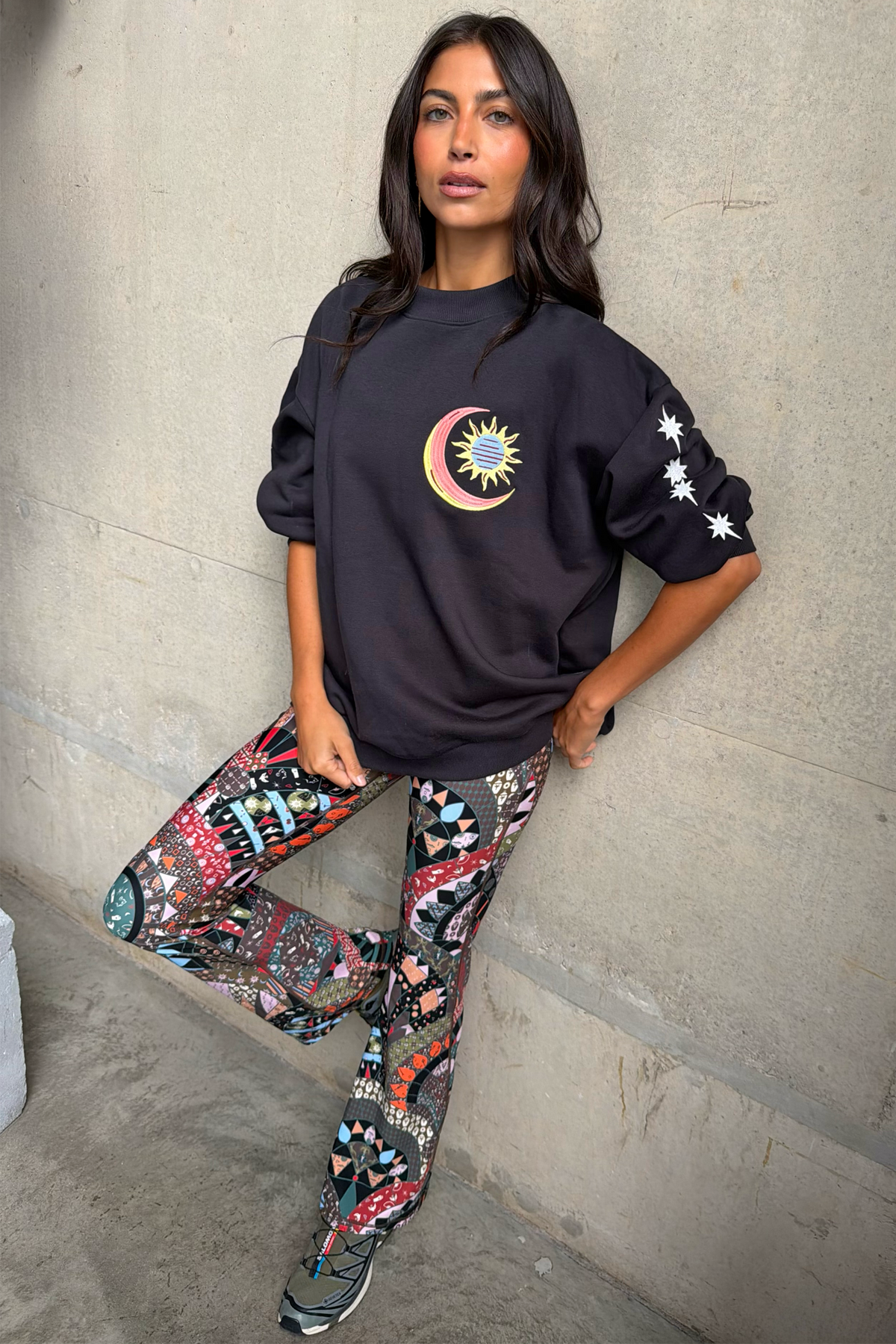 Model is 5ft7” and wears size M