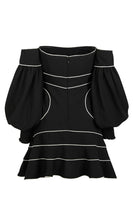 Thumbnail for Black And Cream Tatum Dress