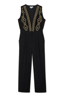 Thumbnail for Black Embroidered Jumpsuit