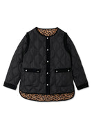 Thumbnail for cut out of Black And Leopard Multi-Wear Jacket