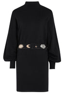Thumbnail for Black Lyon Belted Knit Dress