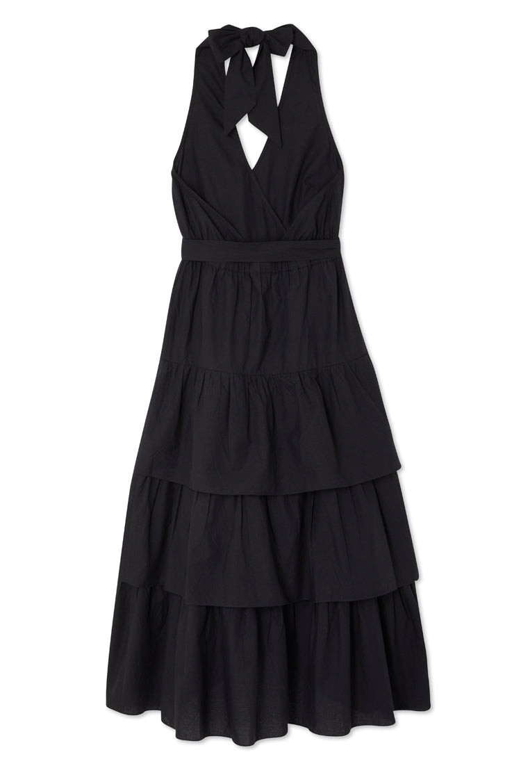Black Matilda Wrap Dress