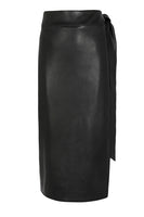 Thumbnail for Black Vegan Leather Skirt
