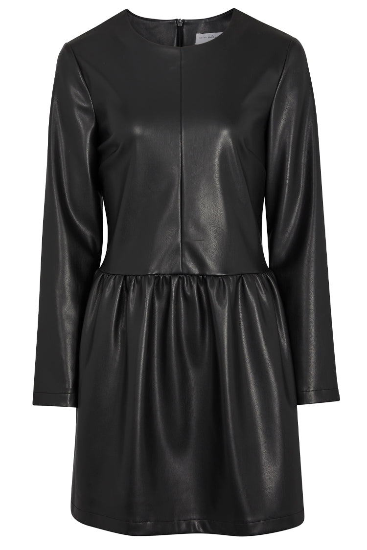 Black Vegan Leather Kirsty Dress – Never Fully Dressed