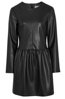 Thumbnail for Black Vegan Leather Kirsty Dress