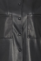 Thumbnail for Black Vegan Leather Lizzie Shirt