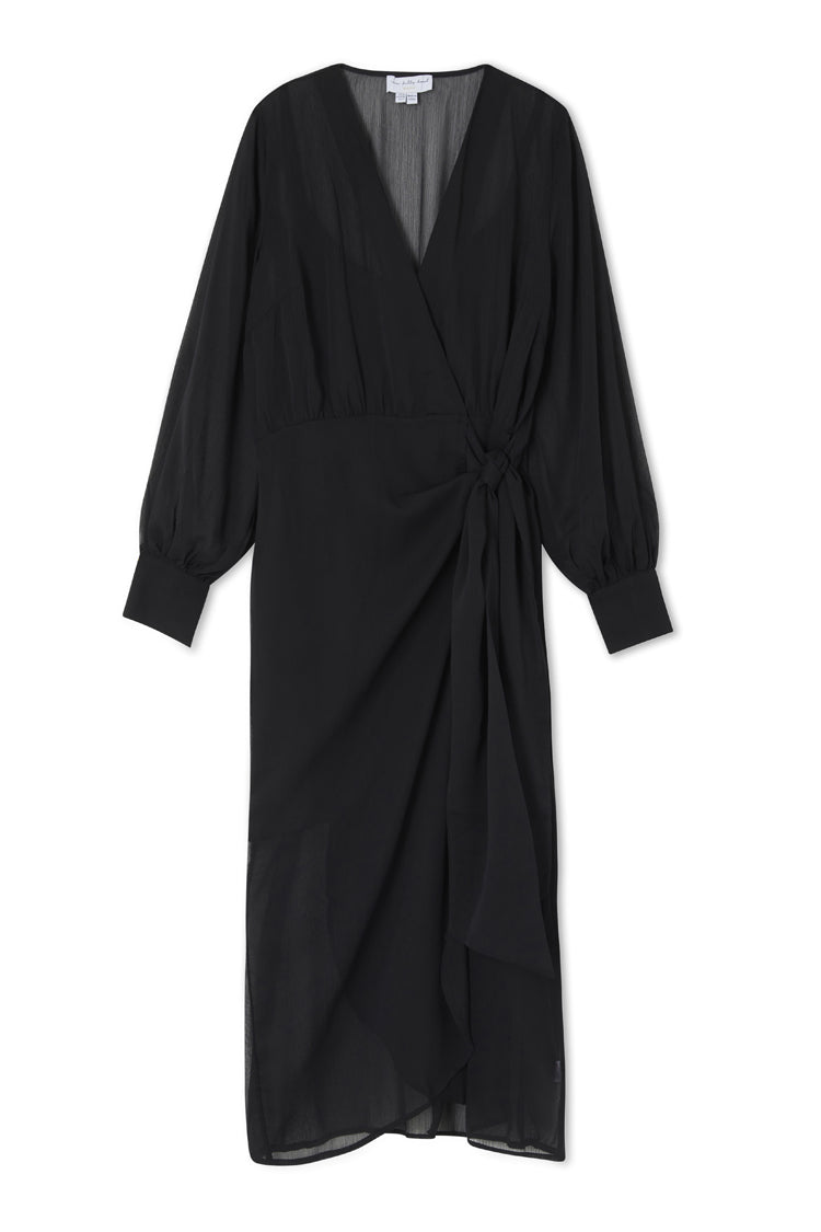 Black Sheer Midaxi Vienna Dress