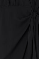 Thumbnail for Close up of Black Sheer Midaxi Vienna Dress