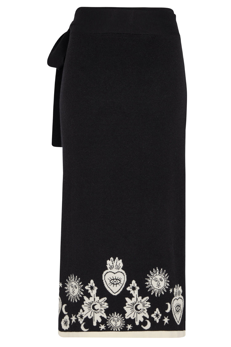 Black Virgo Jaspre Skirt