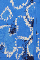 Thumbnail for Close up of print of Blue Animal Knit Mini Sydney Dress