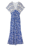 Thumbnail for Blue Mosaic Elodie Dress