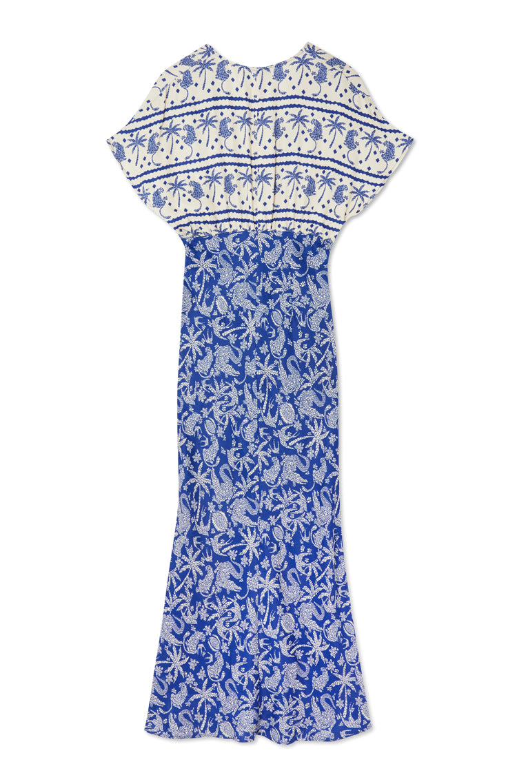 Blue Mosaic Elodie Dress