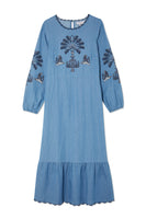 Thumbnail for Dreaming In The Clouds Denim Dress Petite