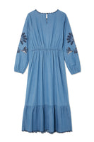 Thumbnail for Dreaming In The Clouds Denim Dress Petite
