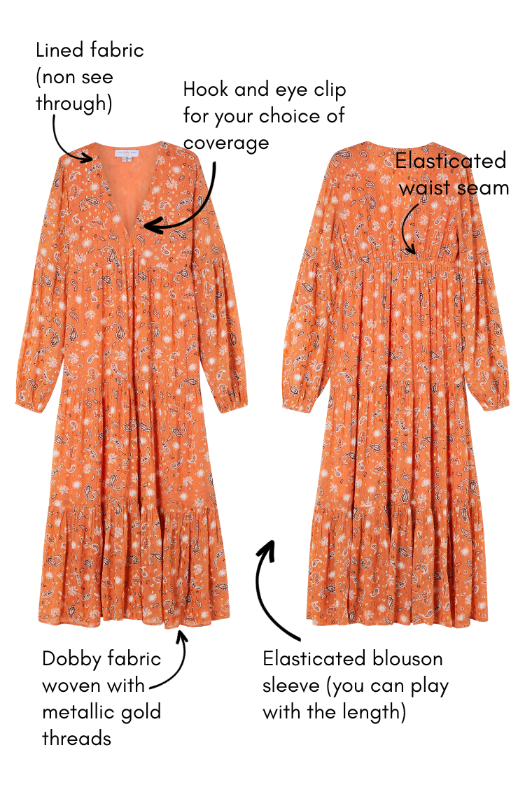 Orange Leopard Stevie Dress
