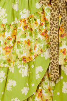 Thumbnail for Floral And Leopard Matilda Wrap Dress