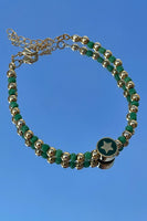 Thumbnail for Gold/Green Star Lucky Bracelet