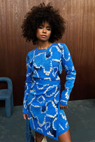 Thumbnail for caption_Model wears Animal Knit Mini Sydney Dress in S