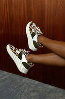 Thumbnail for Leopard and Khaki Trainers