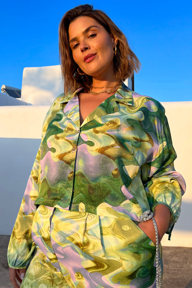 Green Marble Top Never Fully Dressed