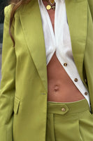 Thumbnail for Lime Taylor Blazer worn over Miley Shirt