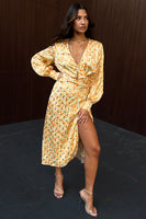 Thumbnail for Gold Fleck Midi Vienna Dress