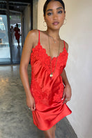 Thumbnail for Model wearing Red Blake Mini Dress