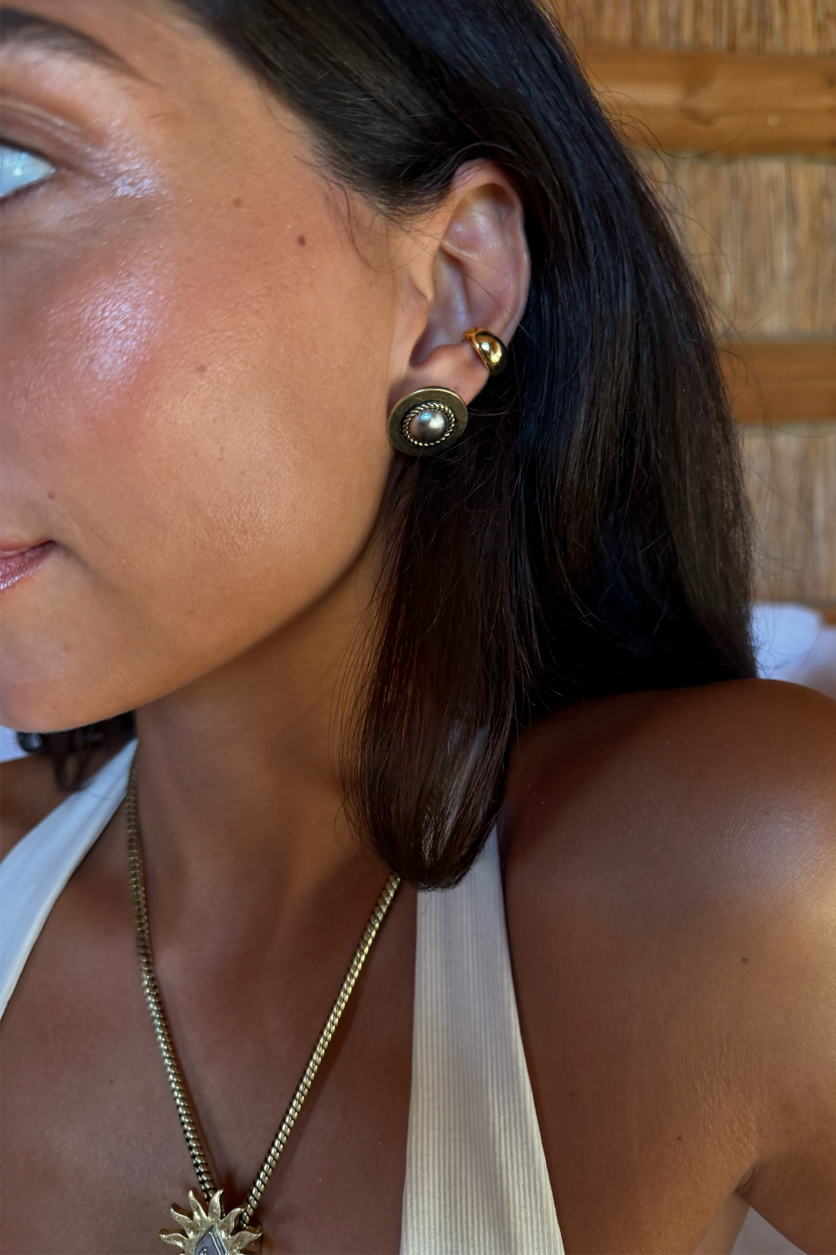 Deloris Silver Circle Earrings