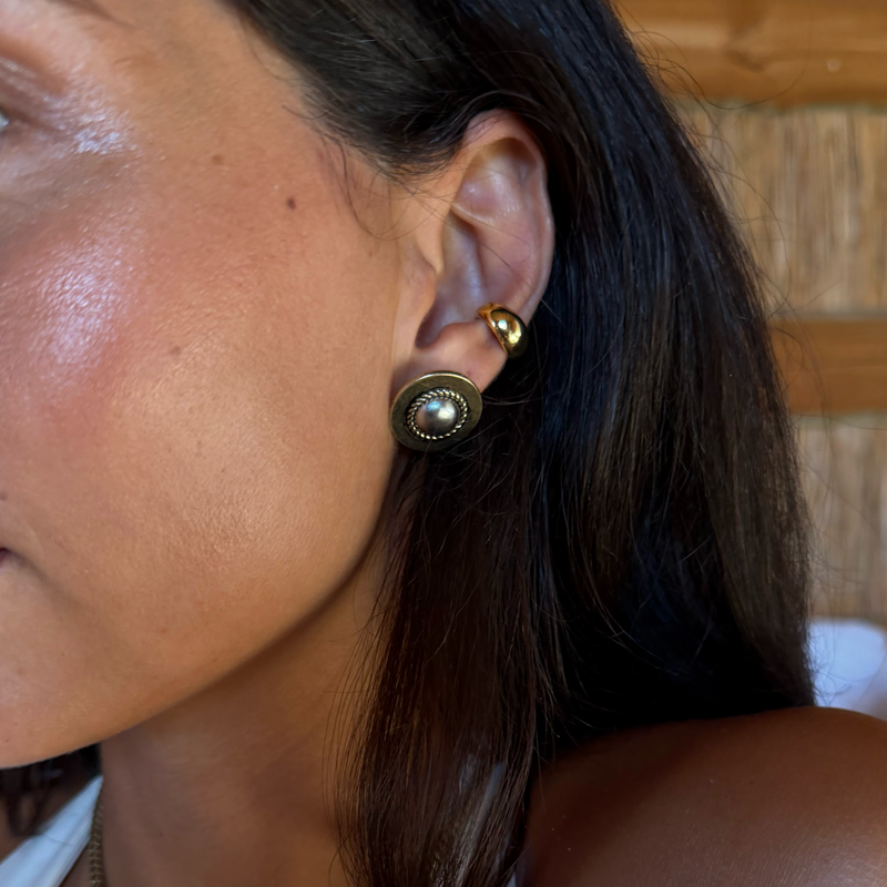 Deloris Silver Circle Earrings