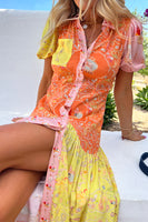 Thumbnail for Model wearing Sealife Dolly Shirt Dress 
