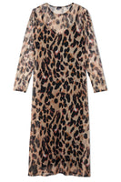 Thumbnail for Leopard Mesh Dress