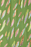 Thumbnail for Close up of Khaki Jacquard Slip Skirt
