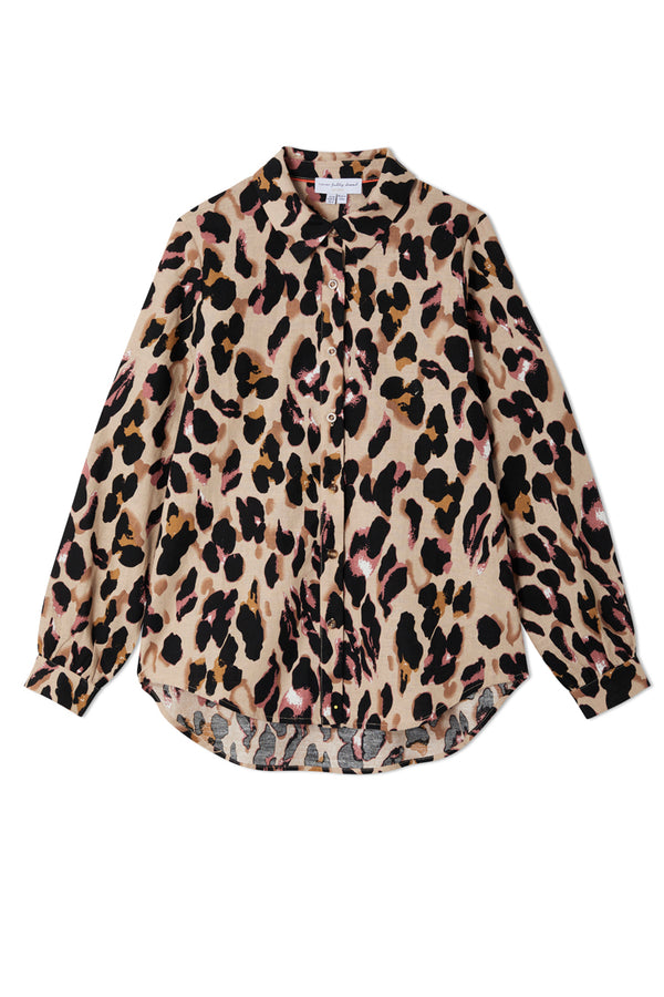 Cotton Linen Leopard Gabbie Shirt – Never Fully Dressed