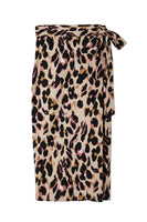 Thumbnail for Cotton Linen Leopard Maxi Jaspre Skirt